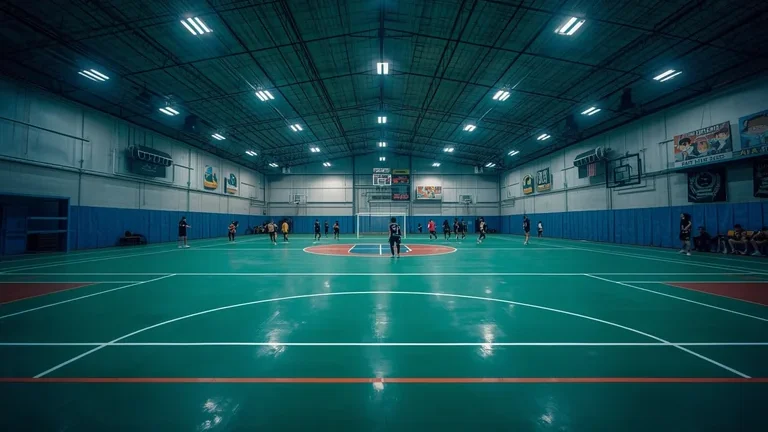 Coverage lapangan futsal Tangerang untuk dokumentasi pertandingan malam